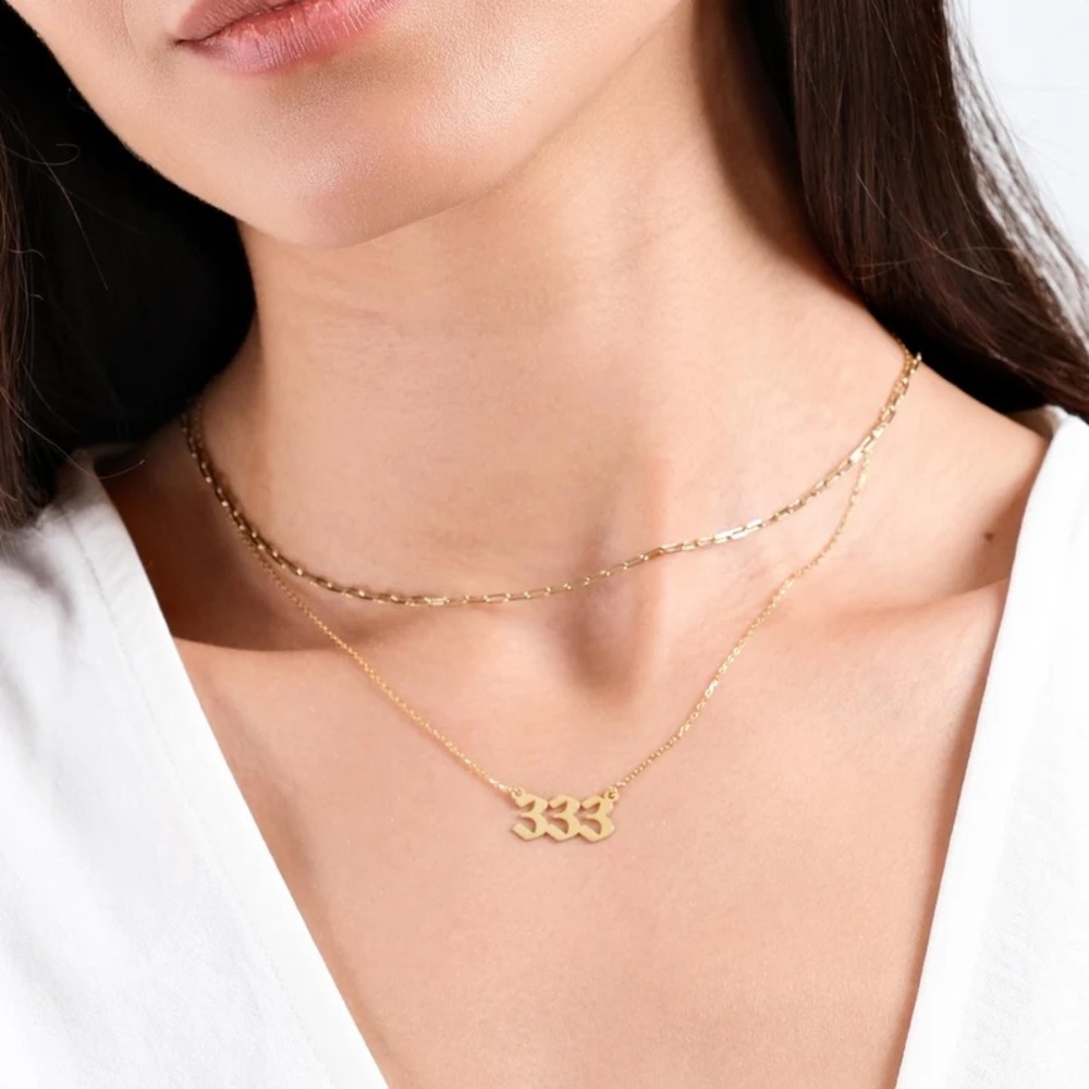 333 Gold Necklace